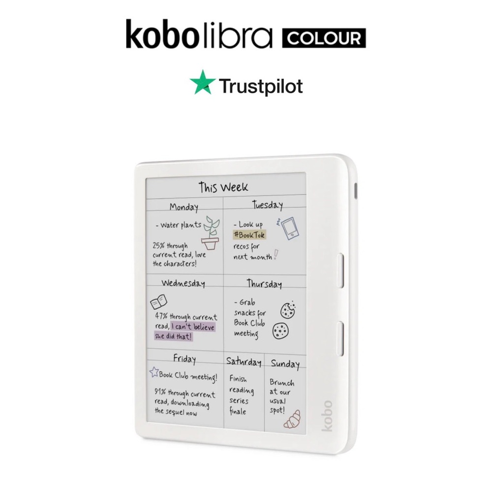 Kobo Libra Colour E-Reader – White